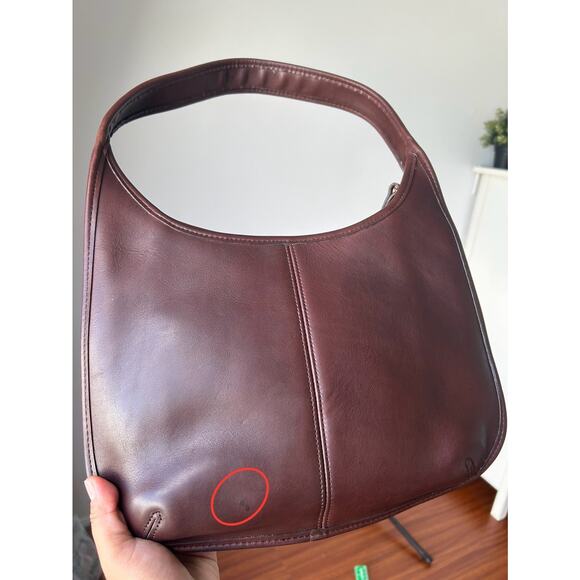 Vintage Y2K 90s Coach Shoulder Bag 9025 Ergo Zip Mahogany Brown No HangTag 1998 - Picture 3 of 16